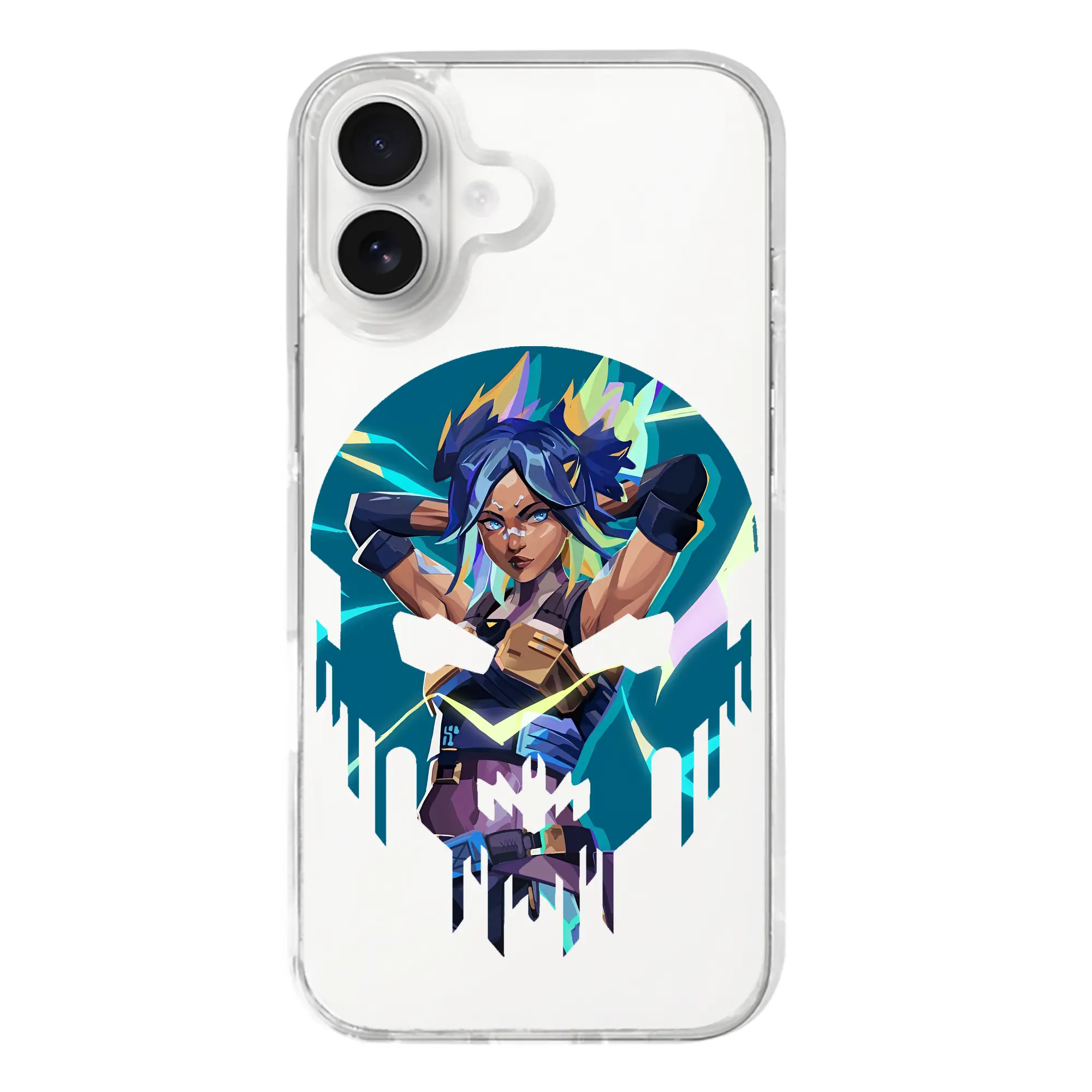 VALORANT グッズ,ネオン - iPhone 17シリーズ 透明スマホケース – 薄型・耐衝撃・精密フィット保護カバー